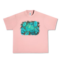 Salmon turquoise leopard background Urban Heavy Tee - AdoDesignShop