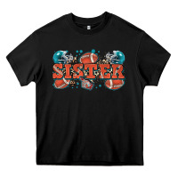 Black sister American football Heavy Core Tee - Zillion Design Studio
