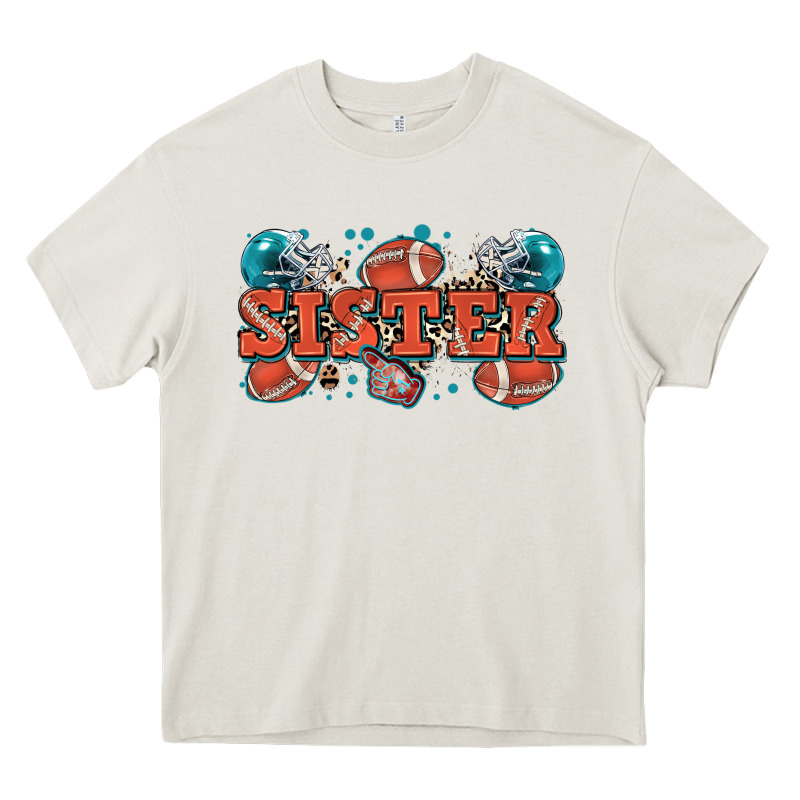 Sister American Football Heavy Core Tee by Zillion Design Studio | Teevron