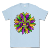 Dusty Blue mardi gras carnival sunflower Classic Tee - Jasminsmagicworld