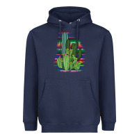 Navy Western Serape Cactus Heavyweight Hoodie - Bettercallsaul