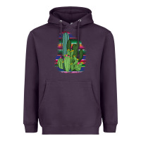 Plum Western Serape Cactus Heavyweight Hoodie - Bettercallsaul