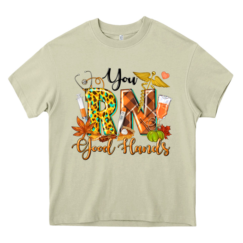 You Rn Good Hands Fall Heavy Core Tee by texasbilliewilder | Teevron