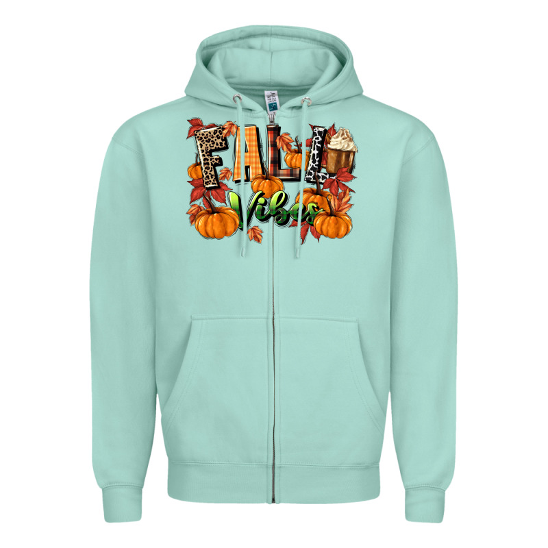 Fall Vibes Zipper Hoodie by MaliasSmallBusiness | Teevron