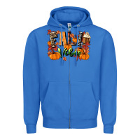 True Royal fall vibes Zipper Hoodie - MaliasSmallBusiness