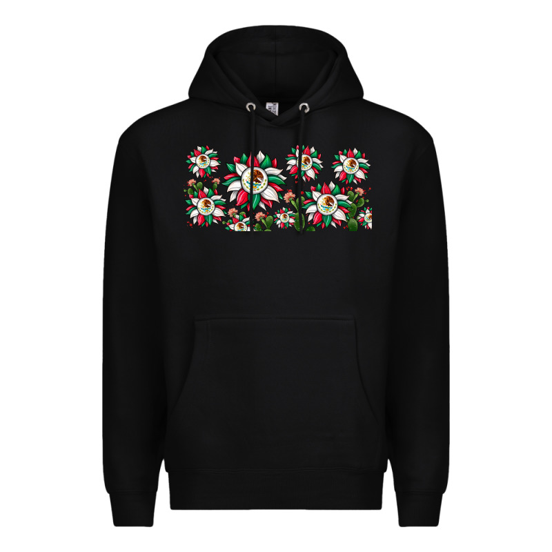 Mexican Flag Sunflower Premium Hoodie by JahusDesignShop | Teevron