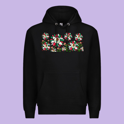Mexican Flag Sunflower Premium Hoodie Designed By Jahusdesignshop