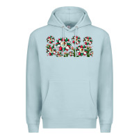 Blue Mist mexican flag sunflower Premium Hoodie - JahusDesignShop