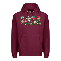 Burgundy mexican flag sunflower Premium Hoodie - JahusDesignShop