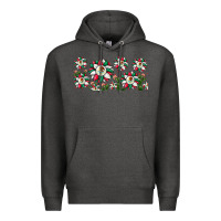 Charcoal Heather mexican flag sunflower Premium Hoodie - JahusDesignShop