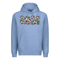 Colony Blue mexican flag sunflower Premium Hoodie - JahusDesignShop