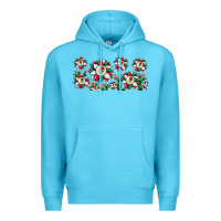 Ocean Blue mexican flag sunflower Premium Hoodie - JahusDesignShop