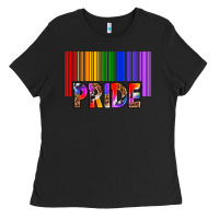 Black barcode pride Ladies Tee - texasbilliewilder
