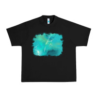 Black turquoise background Urban Heavy Tee - AdoDesignShop