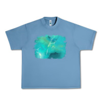 Pebble Blue turquoise background Urban Heavy Tee - AdoDesignShop