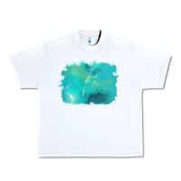 White turquoise background Urban Heavy Tee - AdoDesignShop