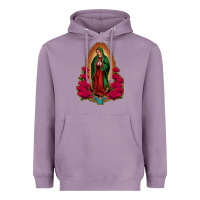 Lavender Our Lady of Guadalupe Heavyweight Hoodie - Bettercallsaul