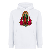 White Our Lady of Guadalupe Heavyweight Hoodie - Bettercallsaul