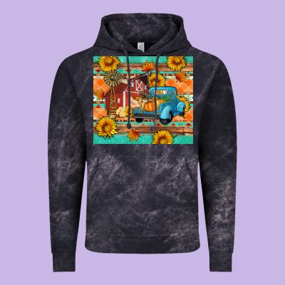Farm Life Fall Barn And Truck Vintage Hoodie Designed By Artiststas