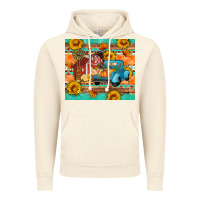 Vintage Artic Farm life fall barn and truck Vintage Hoodie - Artiststas