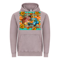Vintage Zinc Farm life fall barn and truck Vintage Hoodie - Artiststas