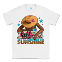 White Hello sunshine Classic Tee - NancyCooperArtShop