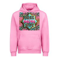 Fuchsia Pink Boss mom wife Urban Hoodie - CowGirlArtShop