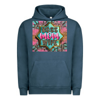 Pigment Midnight Navy Boss mom wife Urban Hoodie - CowGirlArtShop