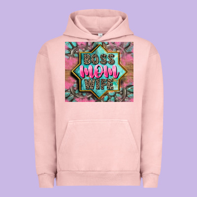 Boss Mom Wife Urban Hoodie Designed By Cowgirlartshop