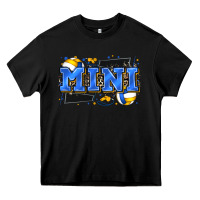 Black mini volleyball Heavy Core Tee - Zillion Design Studio