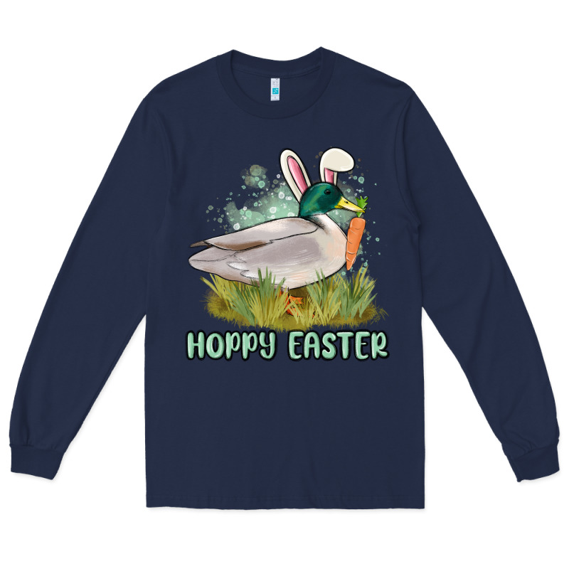 Hoppy Easter Duck Hunting Long Sleeve Tee by MaliasSmallBusiness | Teevron