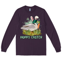 Plum hoppy easter duck hunting Long Sleeve Tee - MaliasSmallBusiness