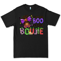 Black I Put The Boo In The Boujie Messy Bun Premium Tee - texasbilliewilder