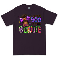 Plum I Put The Boo In The Boujie Messy Bun Premium Tee - texasbilliewilder