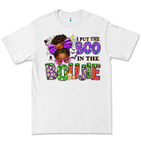 White I Put The Boo In The Boujie Messy Bun Premium Tee - texasbilliewilder