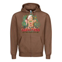 Chestnut Christmas dough Zipper Hoodie - MaliasSmallBusiness