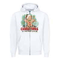 White Christmas dough Zipper Hoodie - MaliasSmallBusiness