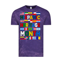 Cloud Purple hispanic haritage month flags Vintage Tee - BundleAndBundleShop