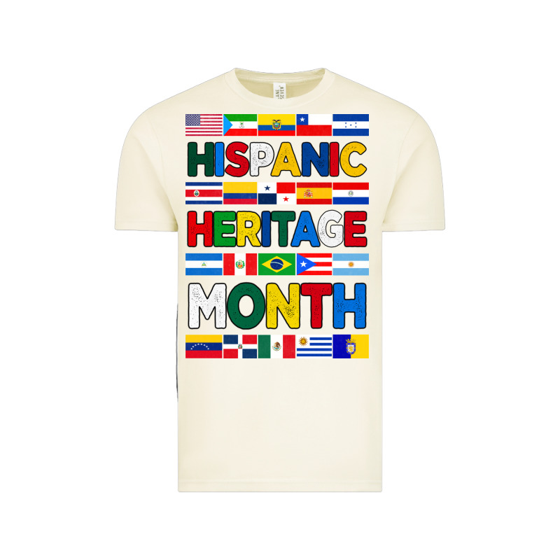 Hispanic Haritage Month Flags Vintage Tee by BundleAndBundleShop | Teevron