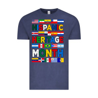 Vintage Denim hispanic haritage month flags Vintage Tee - BundleAndBundleShop