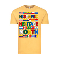 Vintage Mustard hispanic haritage month flags Vintage Tee - BundleAndBundleShop
