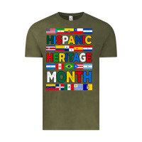 Vintage Olive hispanic haritage month flags Vintage Tee - BundleAndBundleShop