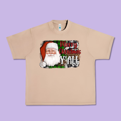 Santa Merry Christmas Y'all Urban Heavy Tee Designed By Adodesignshop