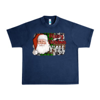 Navy santa merry christmas y'all Urban Heavy Tee - AdoDesignShop