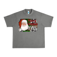 Tornado santa merry christmas y'all Urban Heavy Tee - AdoDesignShop
