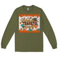 Army Green grateful thankful blessed Long Sleeve Tee - JahusDesignShop