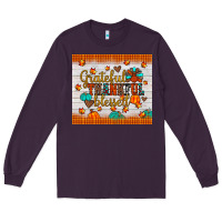 Plum grateful thankful blessed Long Sleeve Tee - JahusDesignShop