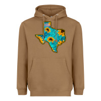 Sunflower Turquoise Texas Heavyweight Hoodie | Teevron