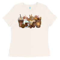 Bone leopard coffee cups Ladies Tee - Zillion Design Studio