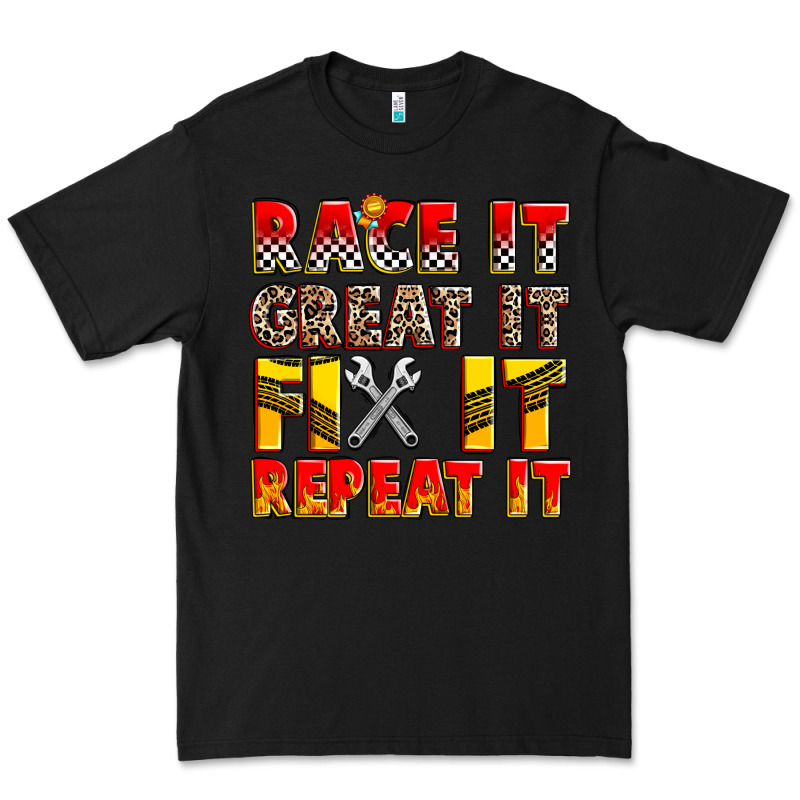 Race It Great It Fix It Repeat It Premium Tee by Zillion Design Studio | Teevron